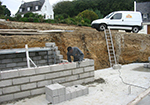 Réalisation des fondations à Chatillon-sur-Loire